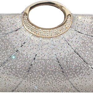 Clutch Purses for Women Rhinestone Evening Bag Wedding Party Cocktail Purses Han